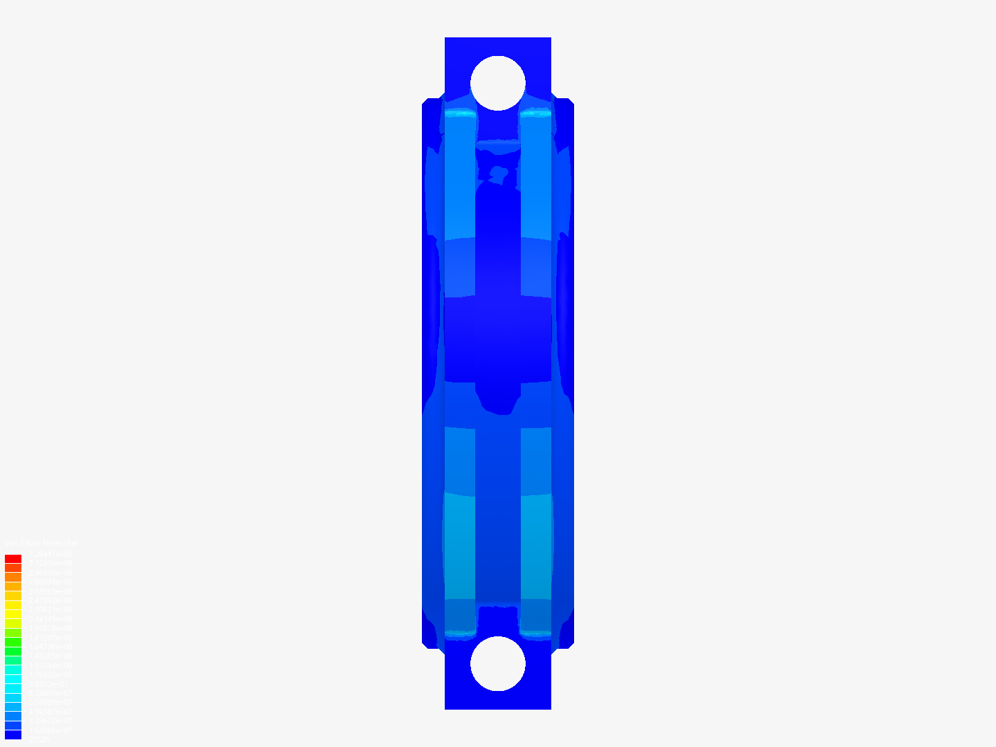 Connecting rod stress analysis image