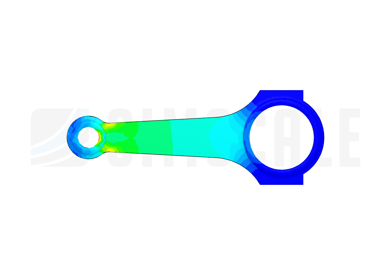 Connecting rod stress analysis image