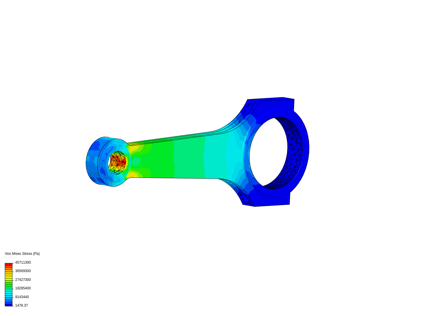 Tutorial 1: Connecting rod stress analysis image