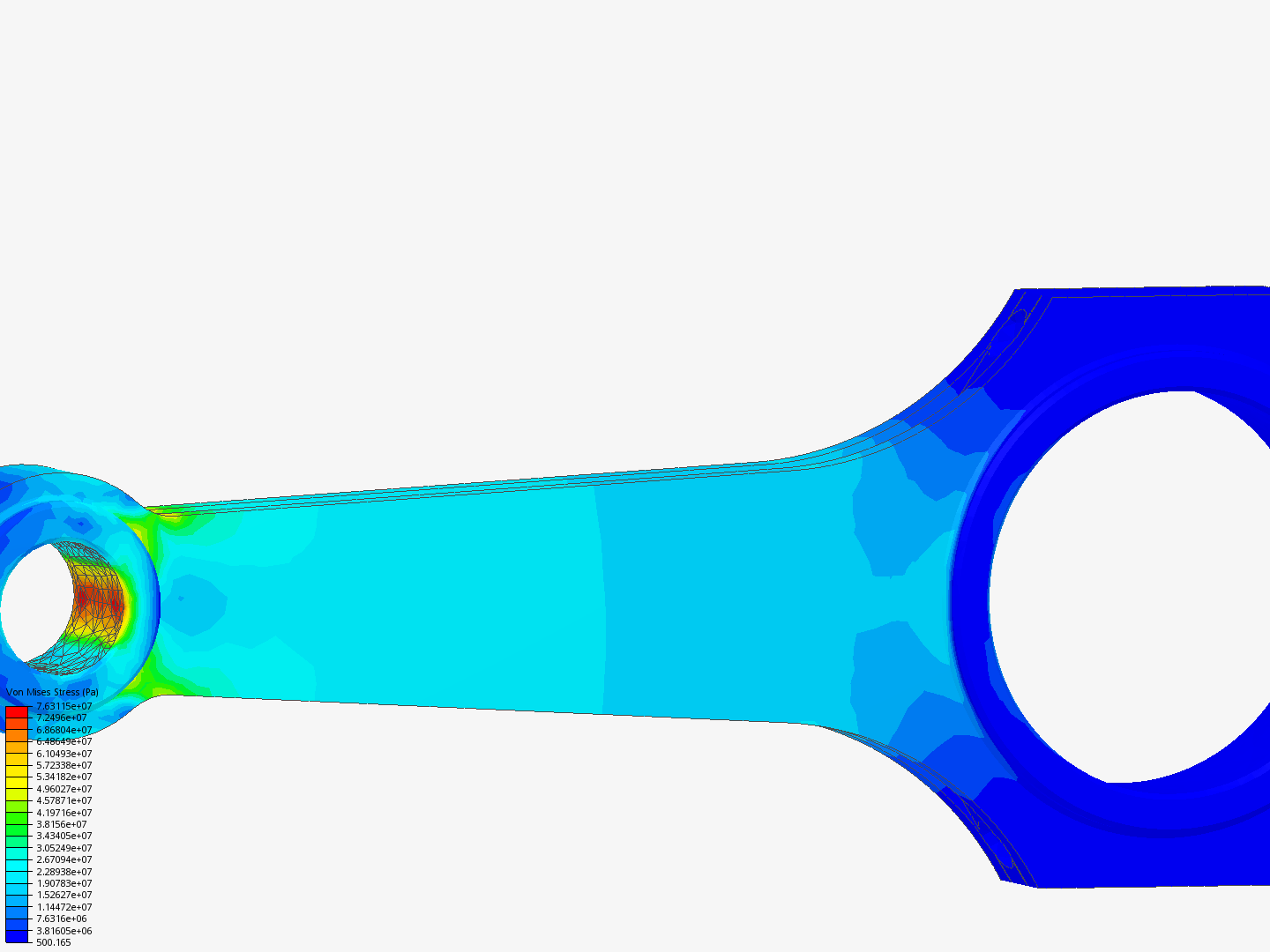 Tutorial 1: Connecting rod stress analysis image