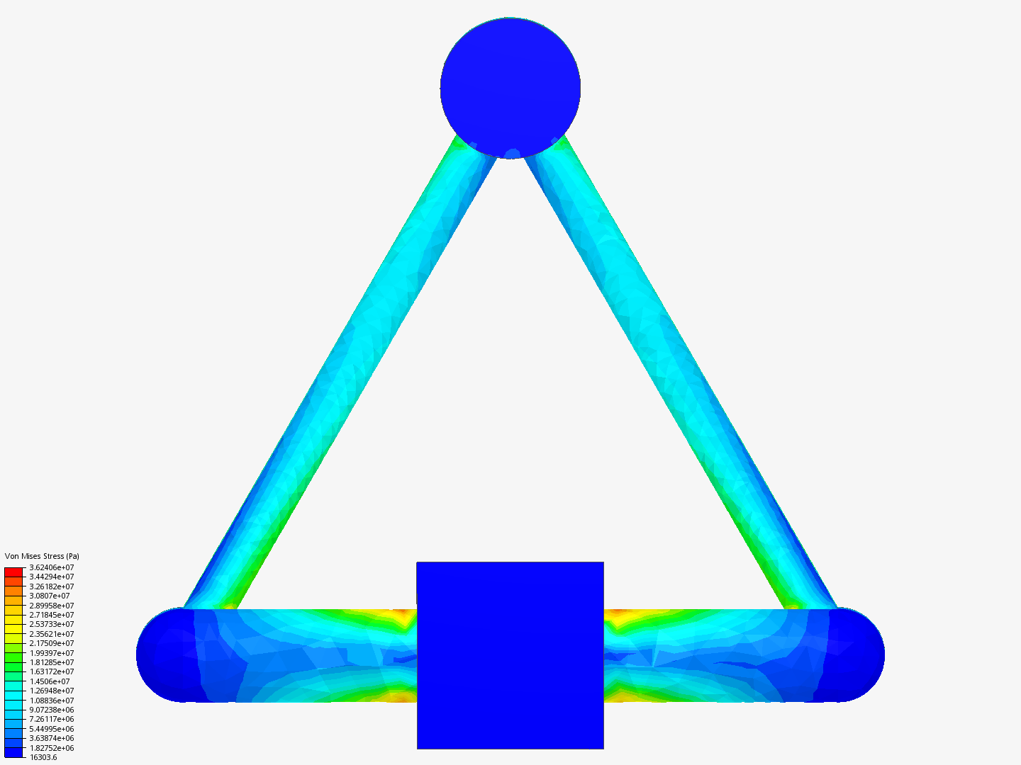 Tutorial - Linear static analysis of a crane image