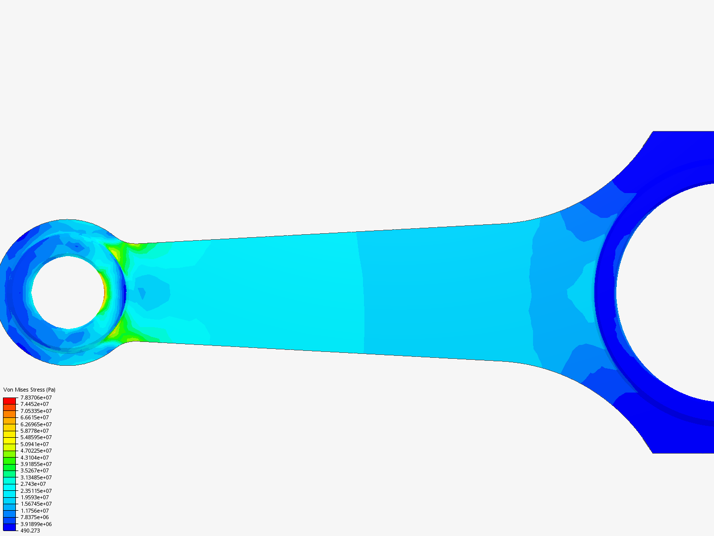 Tutorial 1: Connecting rod stress analysis image