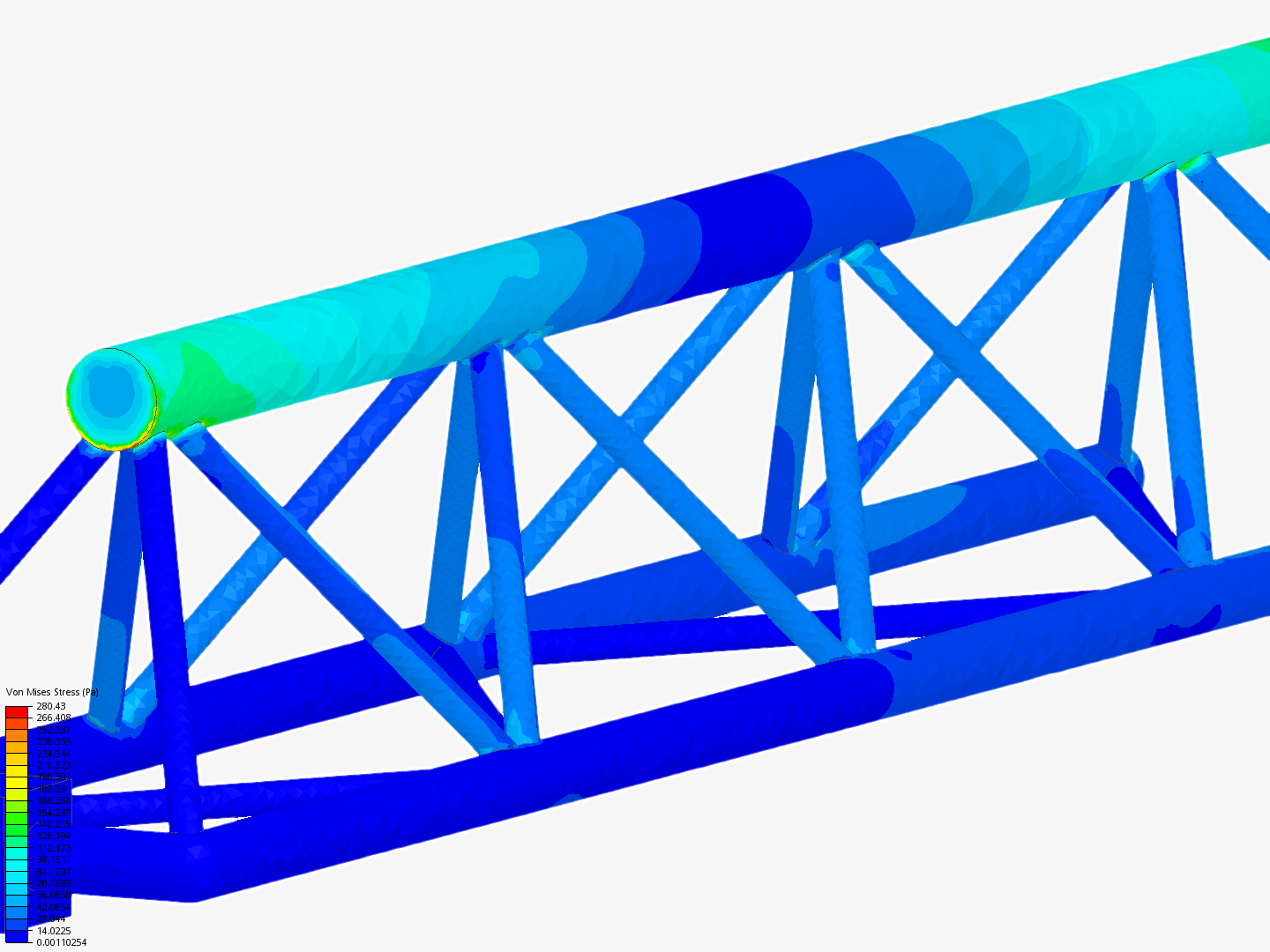 Tutorial - Linear static analysis of a crane image