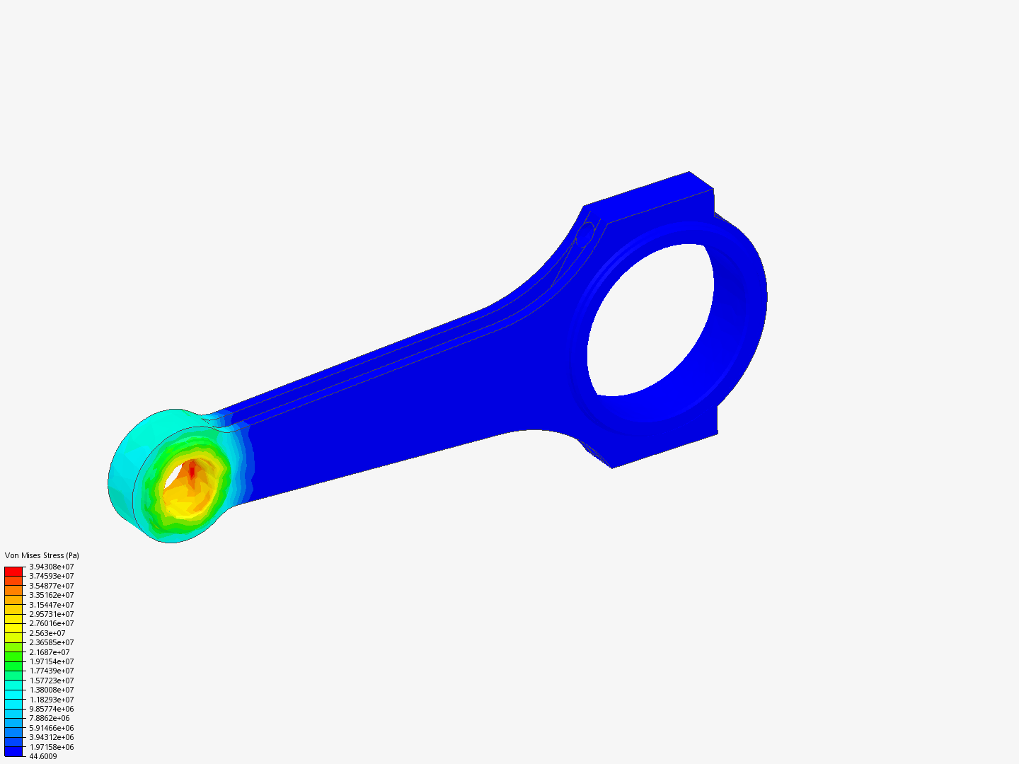 Tutorial 1: Connecting rod stress analysis image