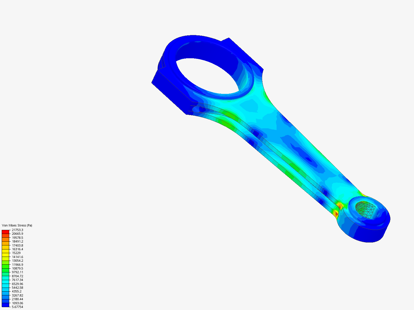 Tutorial 1: Connecting rod stress analysis image