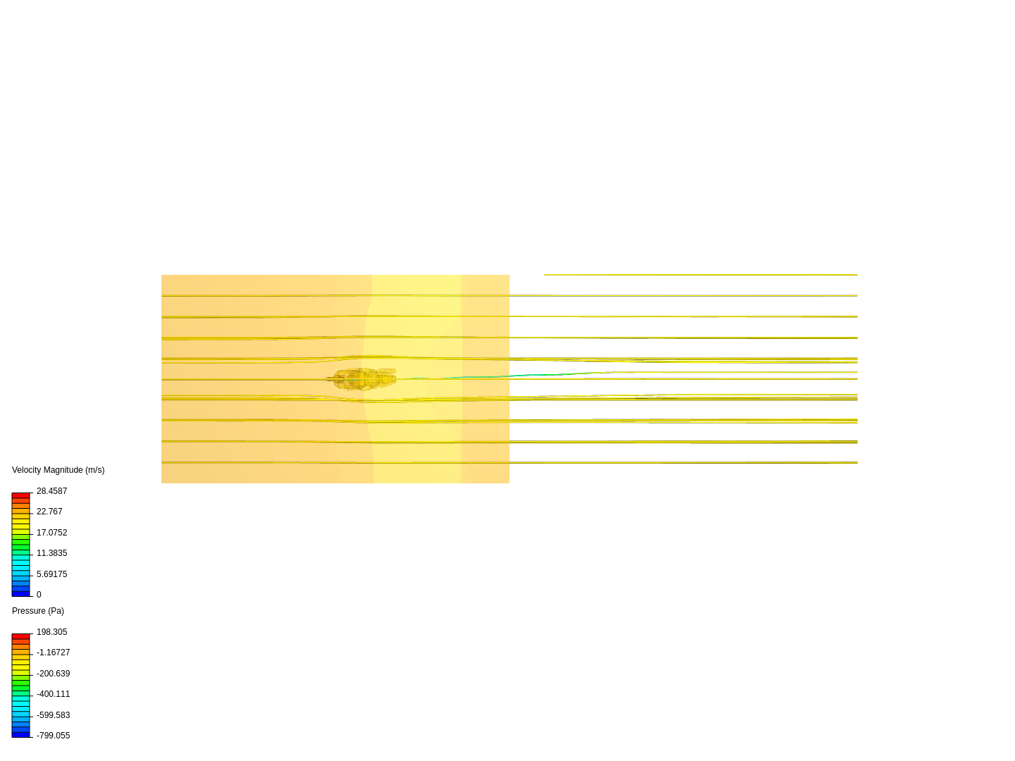 Turbulent airflow around a motorbike image