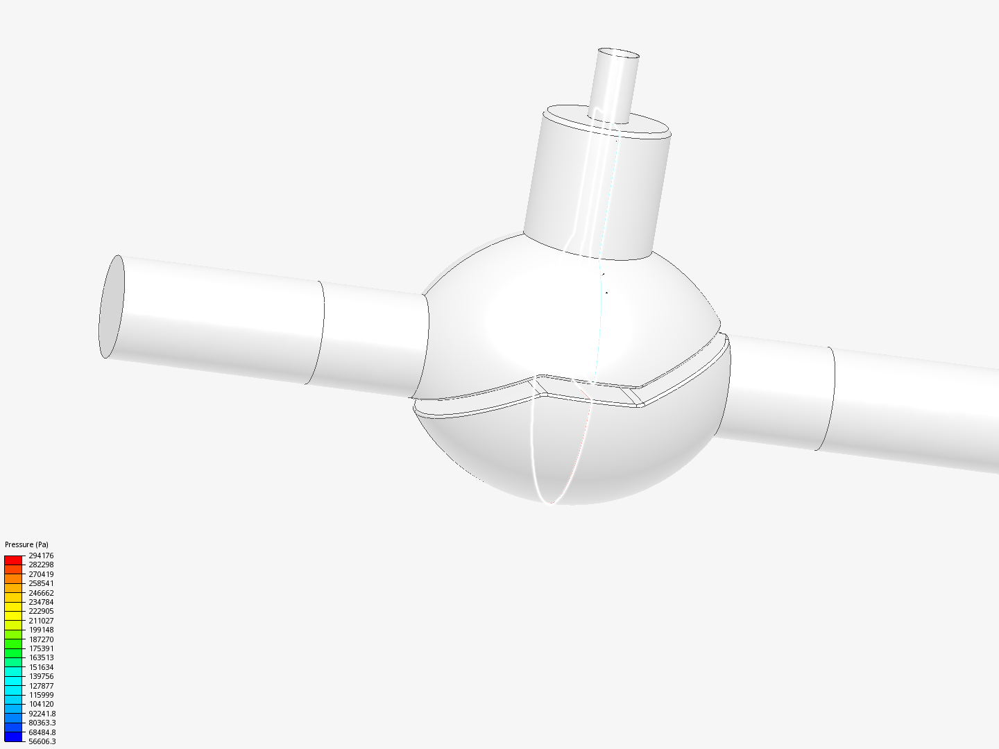 Globe Valve Flow Analysis Geometry image