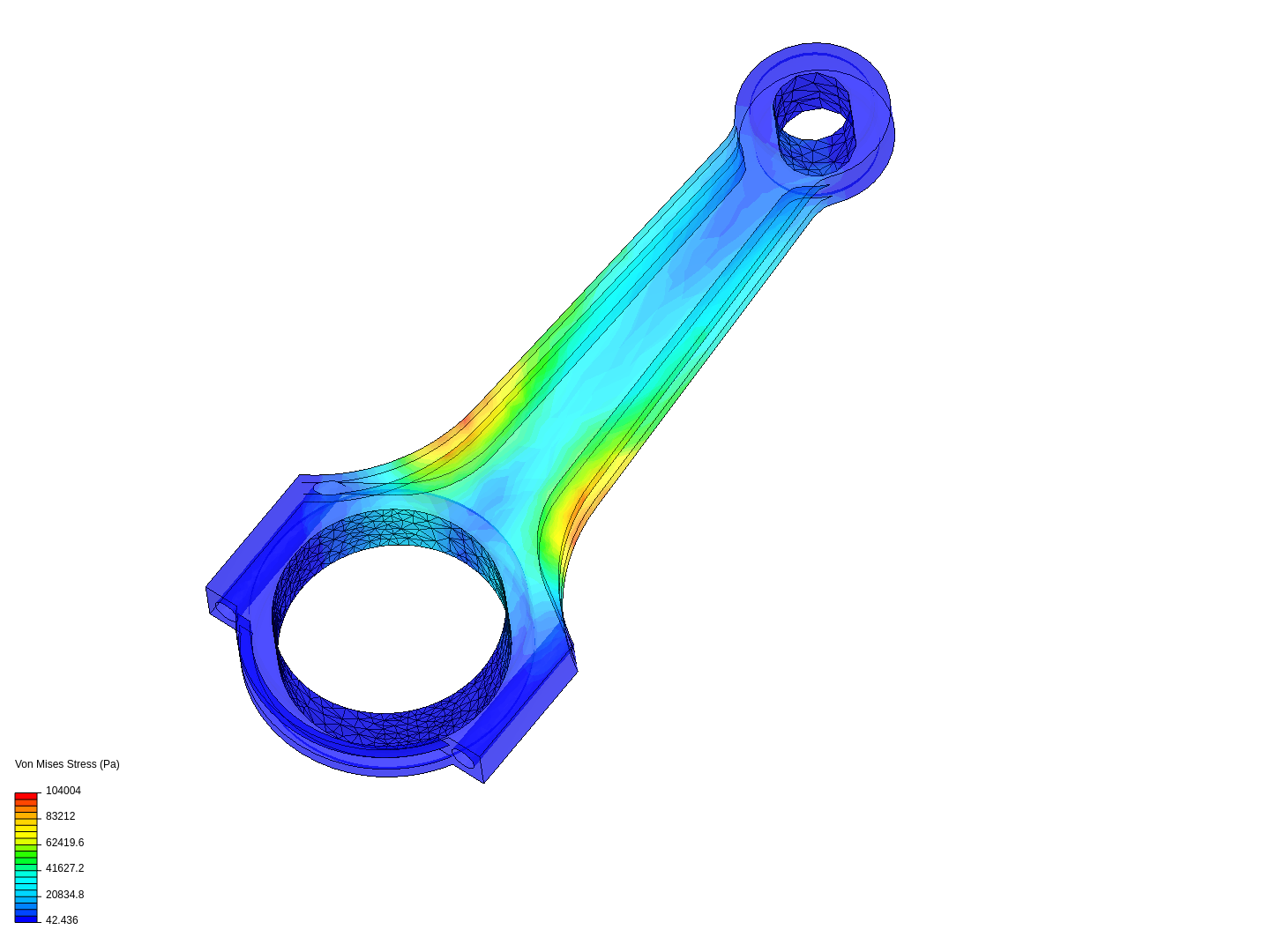 Tutorial 1: Connecting rod stress analysis image