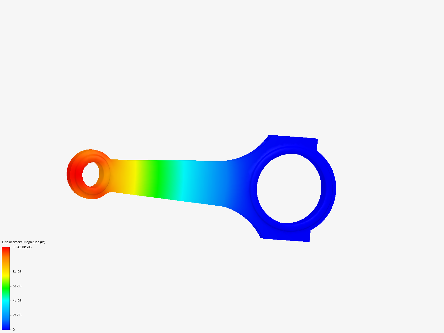 Connecting rod stress analysis image