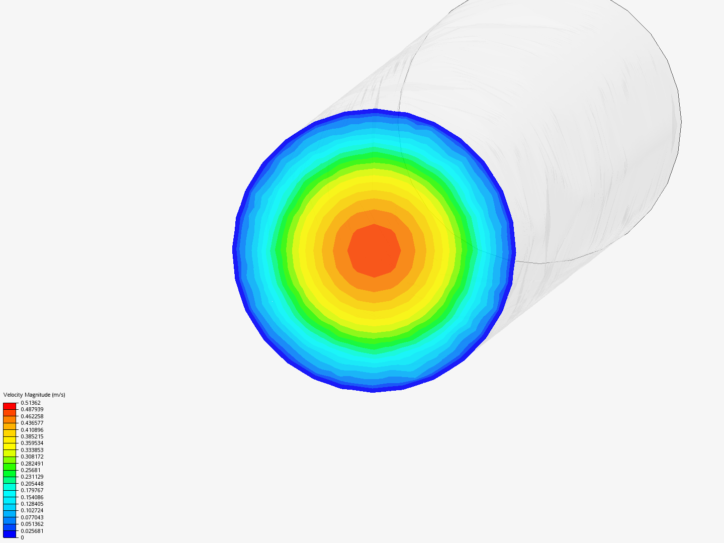 Laminar flow in a pipe image