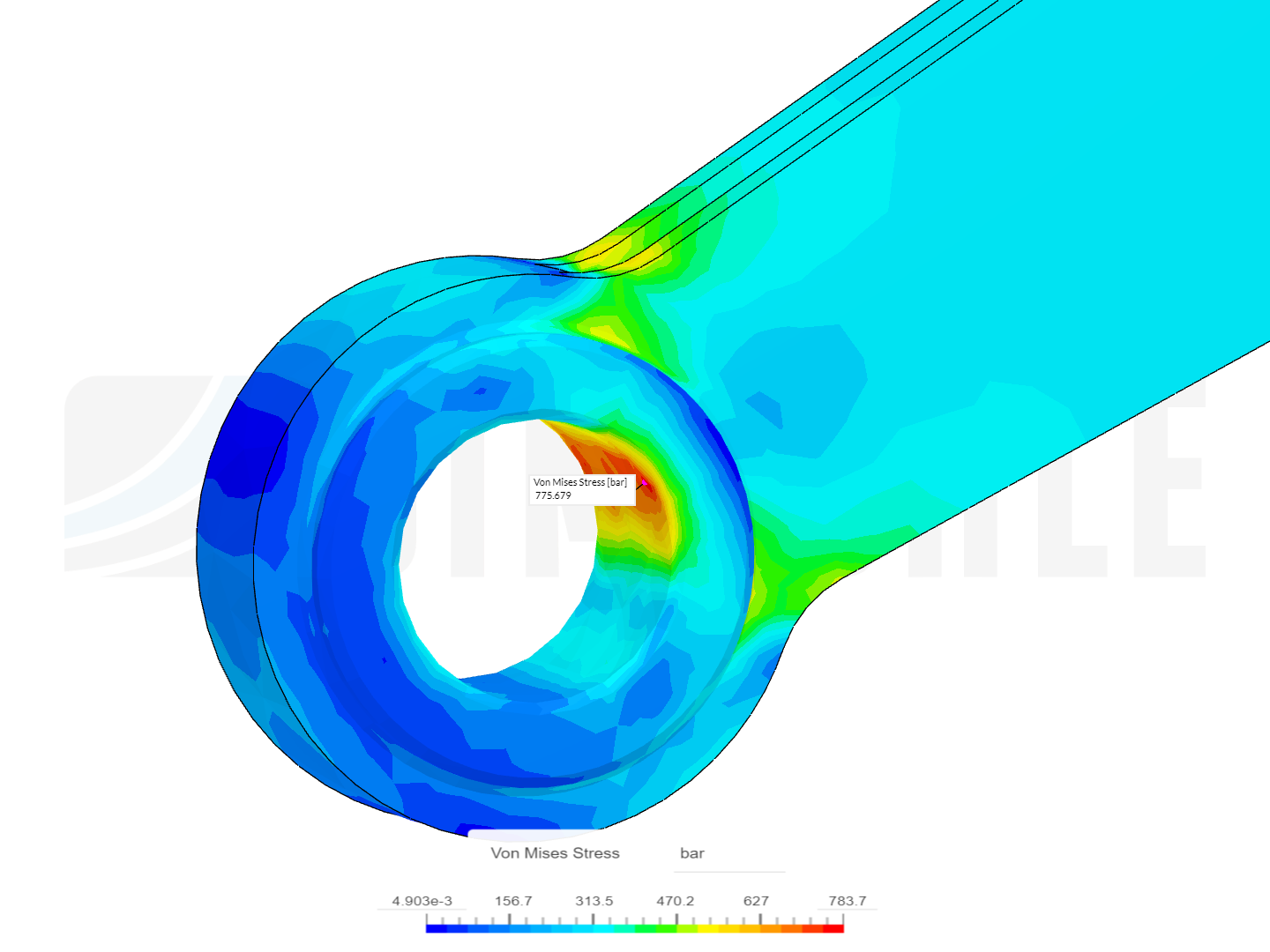 Tutorial 1: Connecting rod stress analysis image