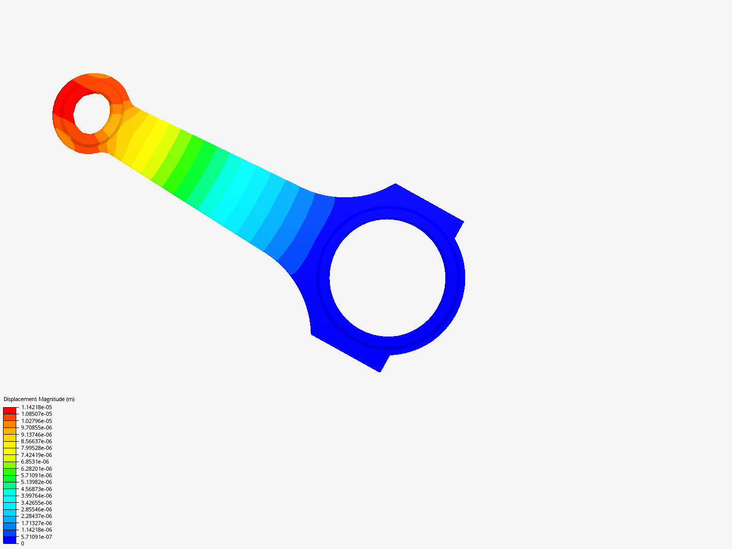 Connecting rod stress analysis image