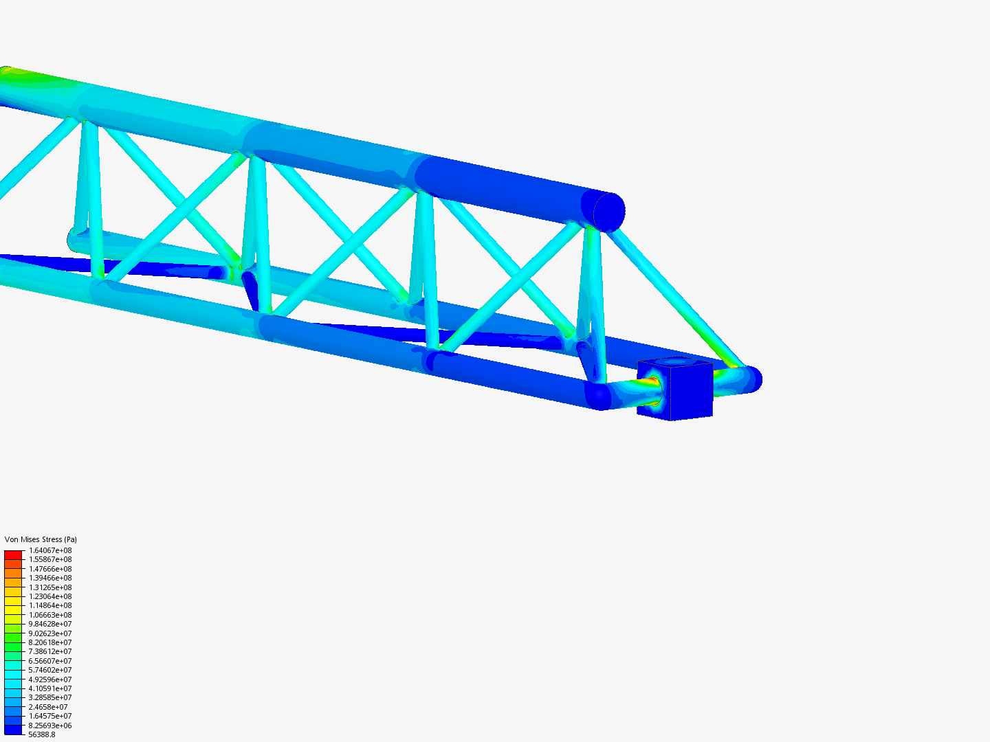 Tutorial - Linear static analysis of a crane image