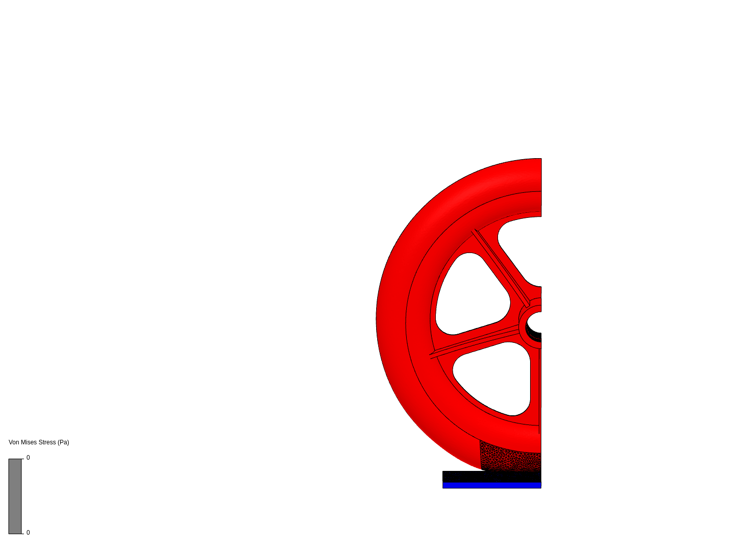 Tutorial: Nonlinear Analysis of a Wheel image