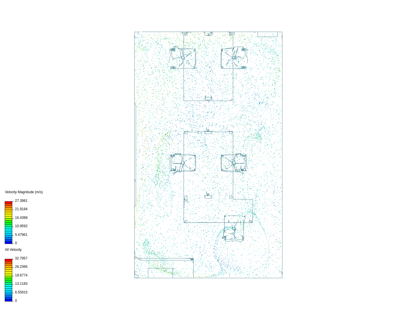 Air-conditioning simulation of an office space image