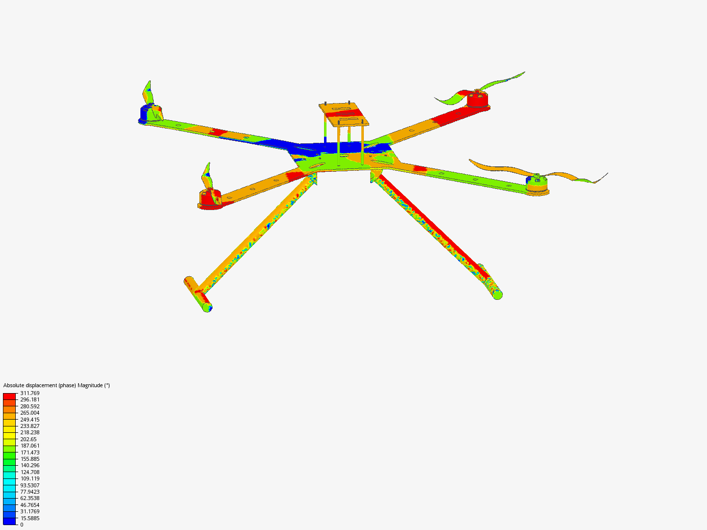 quadcopter frame vibration analysis image