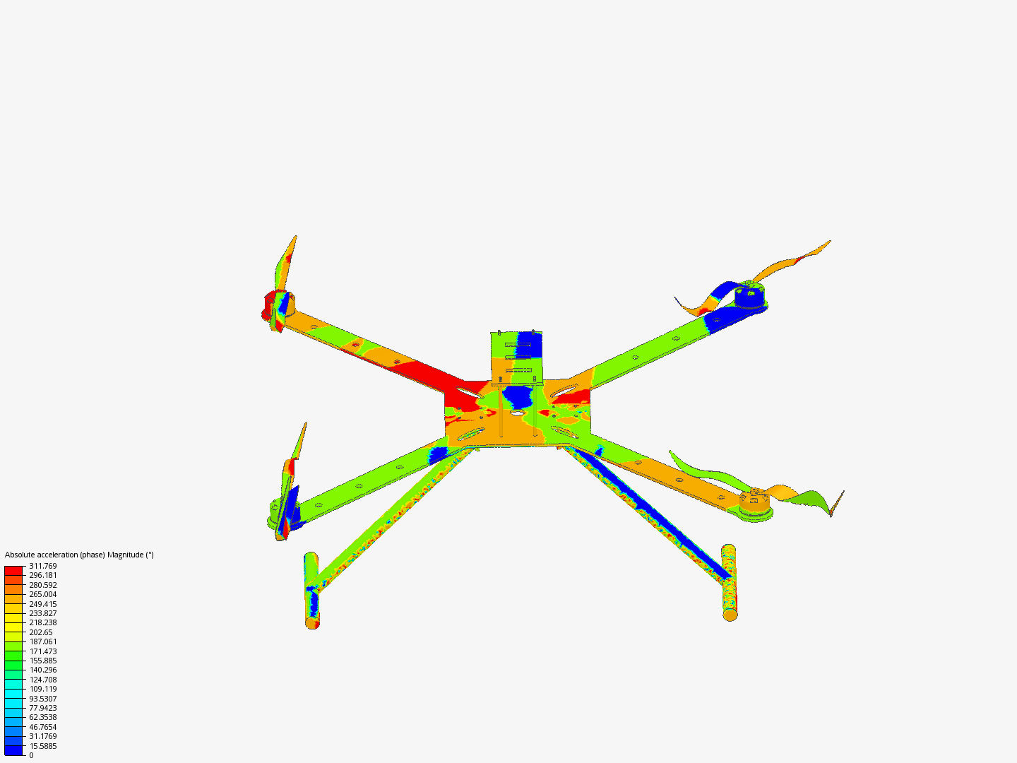 quadcopter frame vibration analysis image