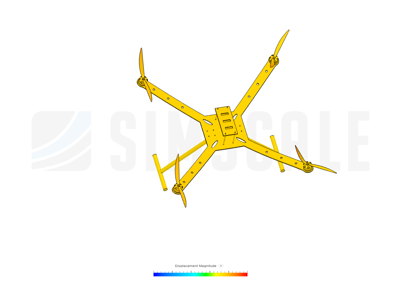 quadcopter structural transient analysis image