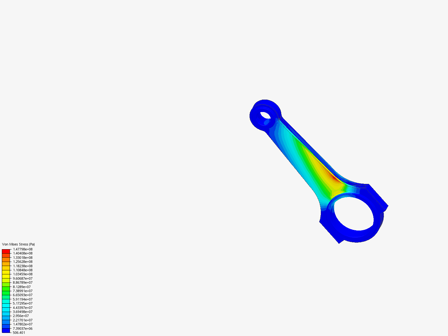 Tutorial 1: Connecting rod stress analysis image