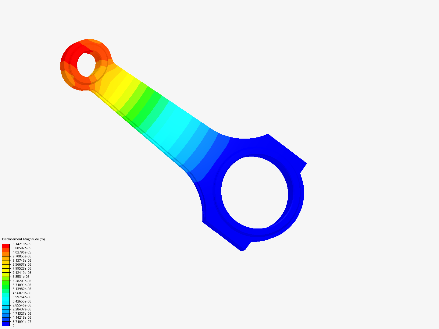 Connecting rod stress analysis image