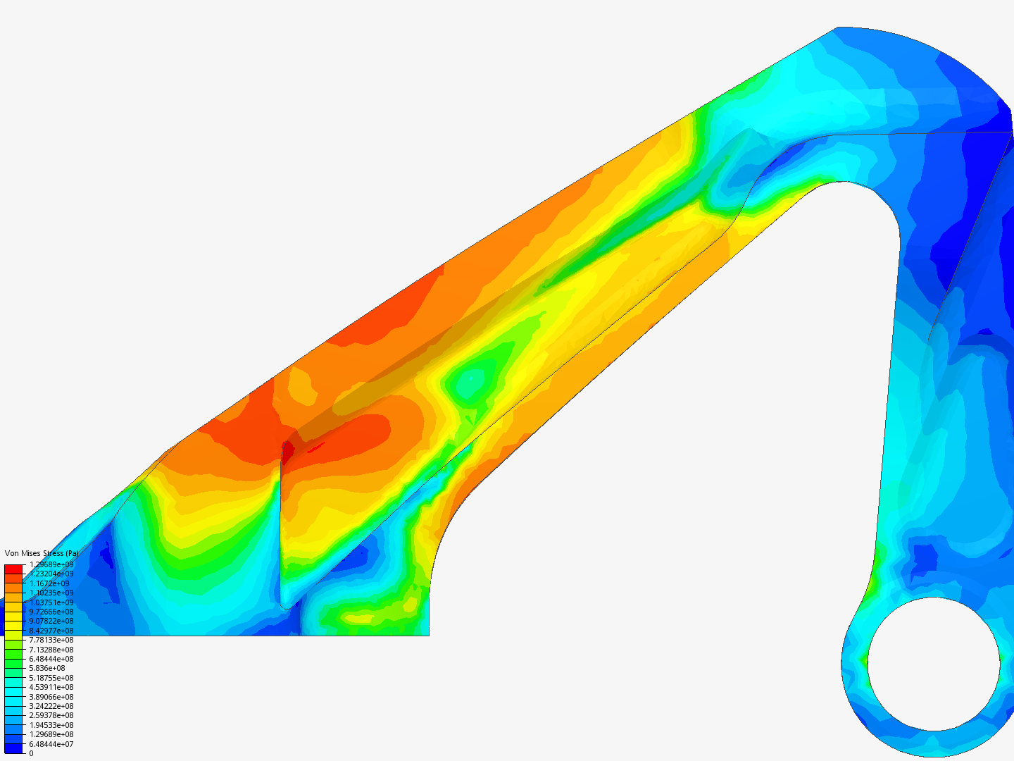 Plate 2: Nonlinear Analysis of Aircraft Engine Bearing Bracket - Copy image