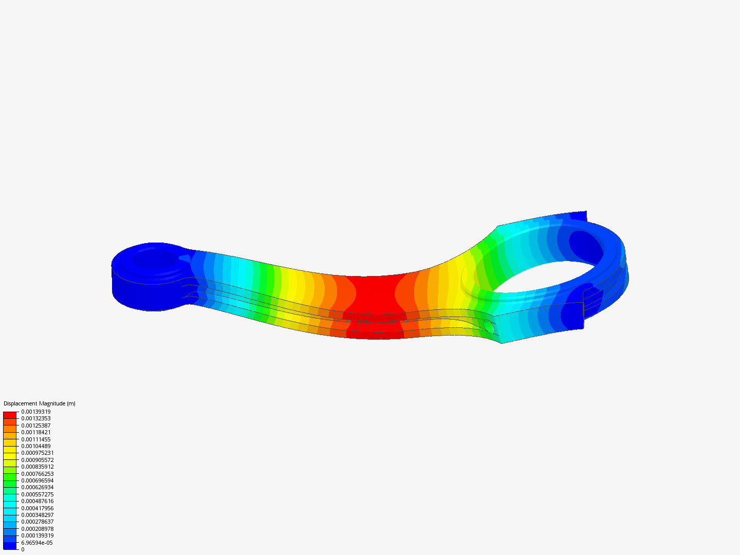 Connecting rod stress analysis image