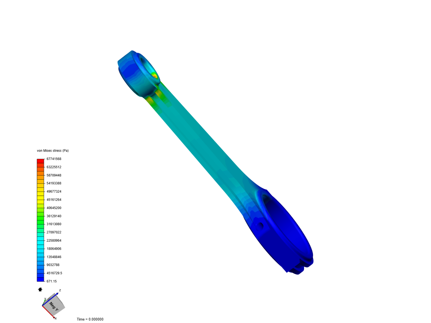 Tutorial 1: Connecting rod stress analysis image