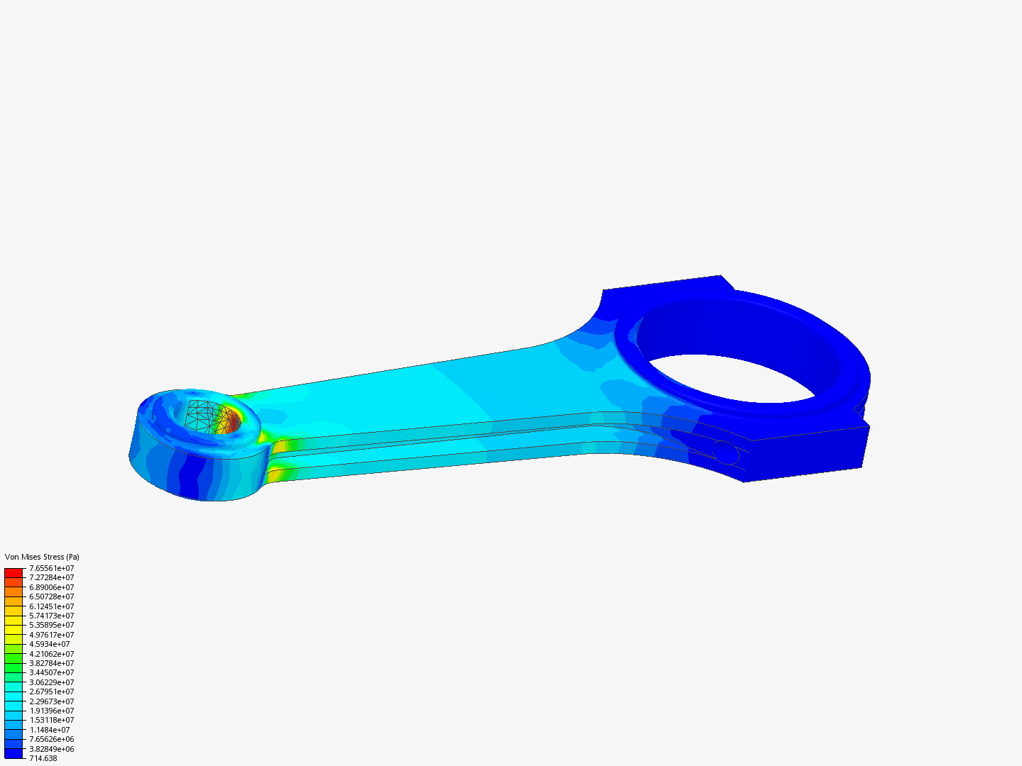 Tutorial 1: Connecting rod stress analysis image