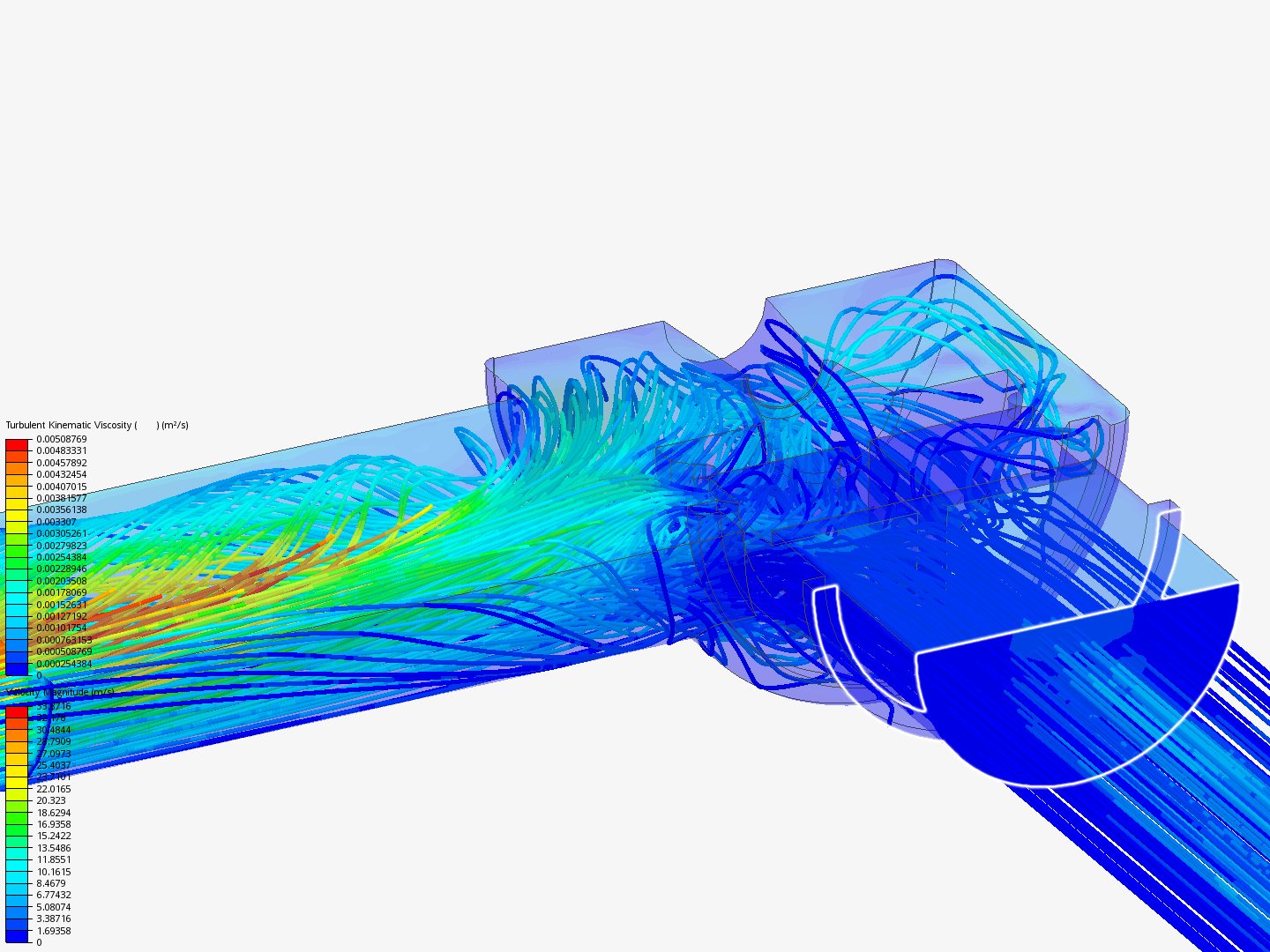 Fluid Flow Through a non-return Valve image