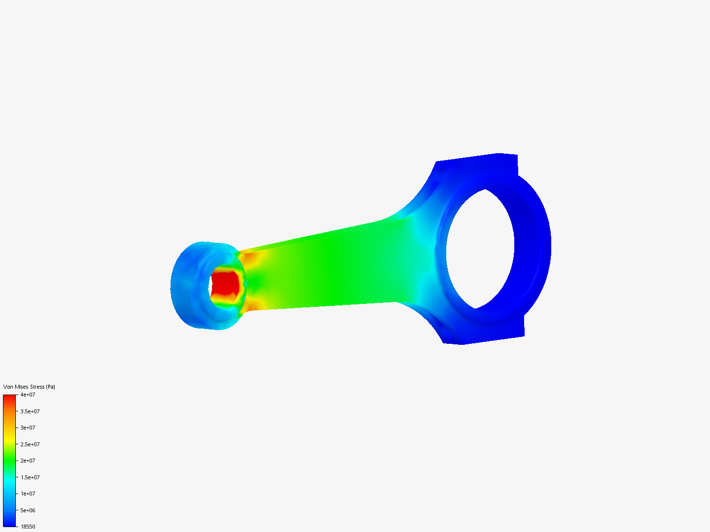 Connecting rod stress analysis image