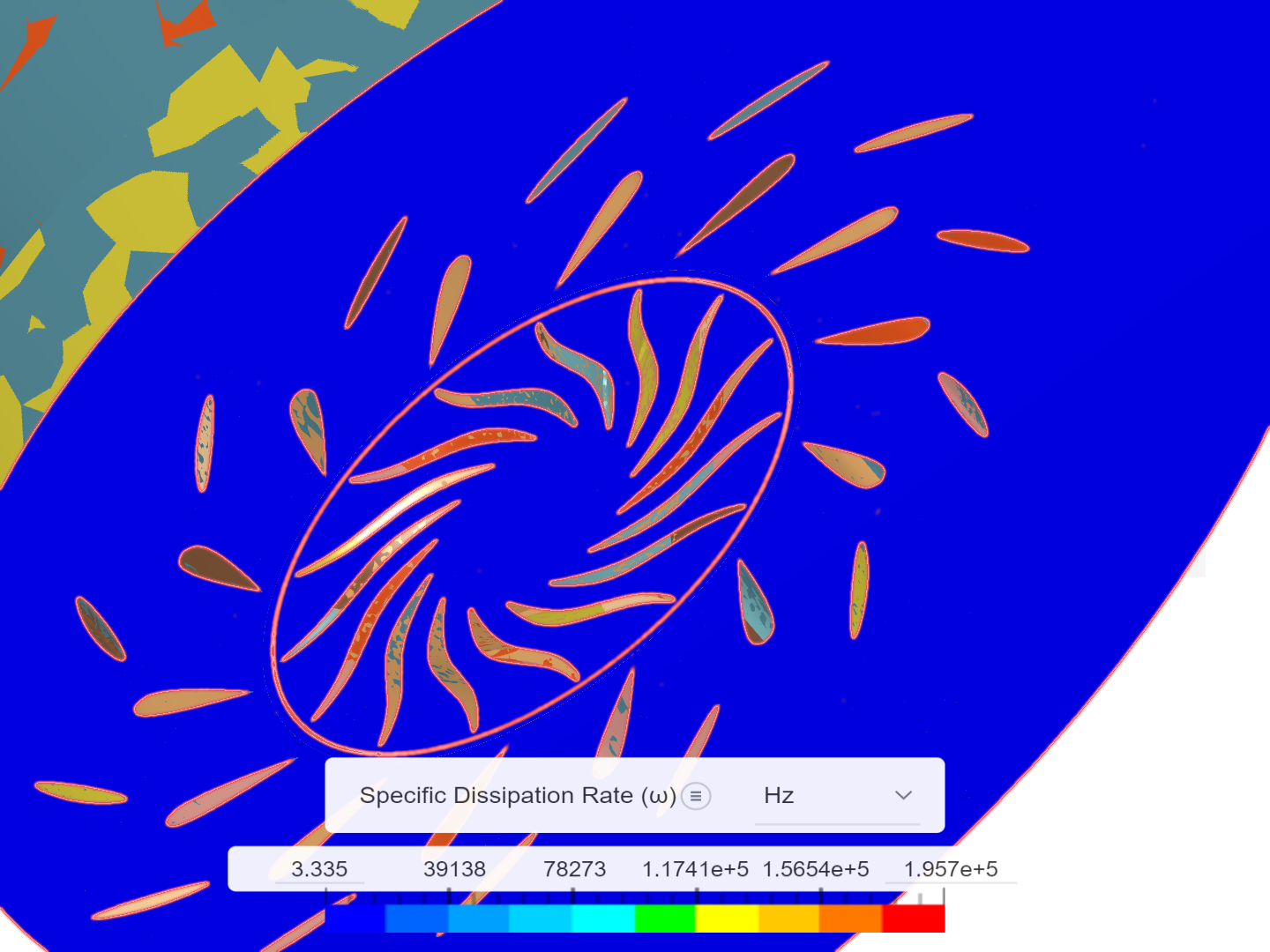 Fluid Flow Simulation Through a Water Turbine image