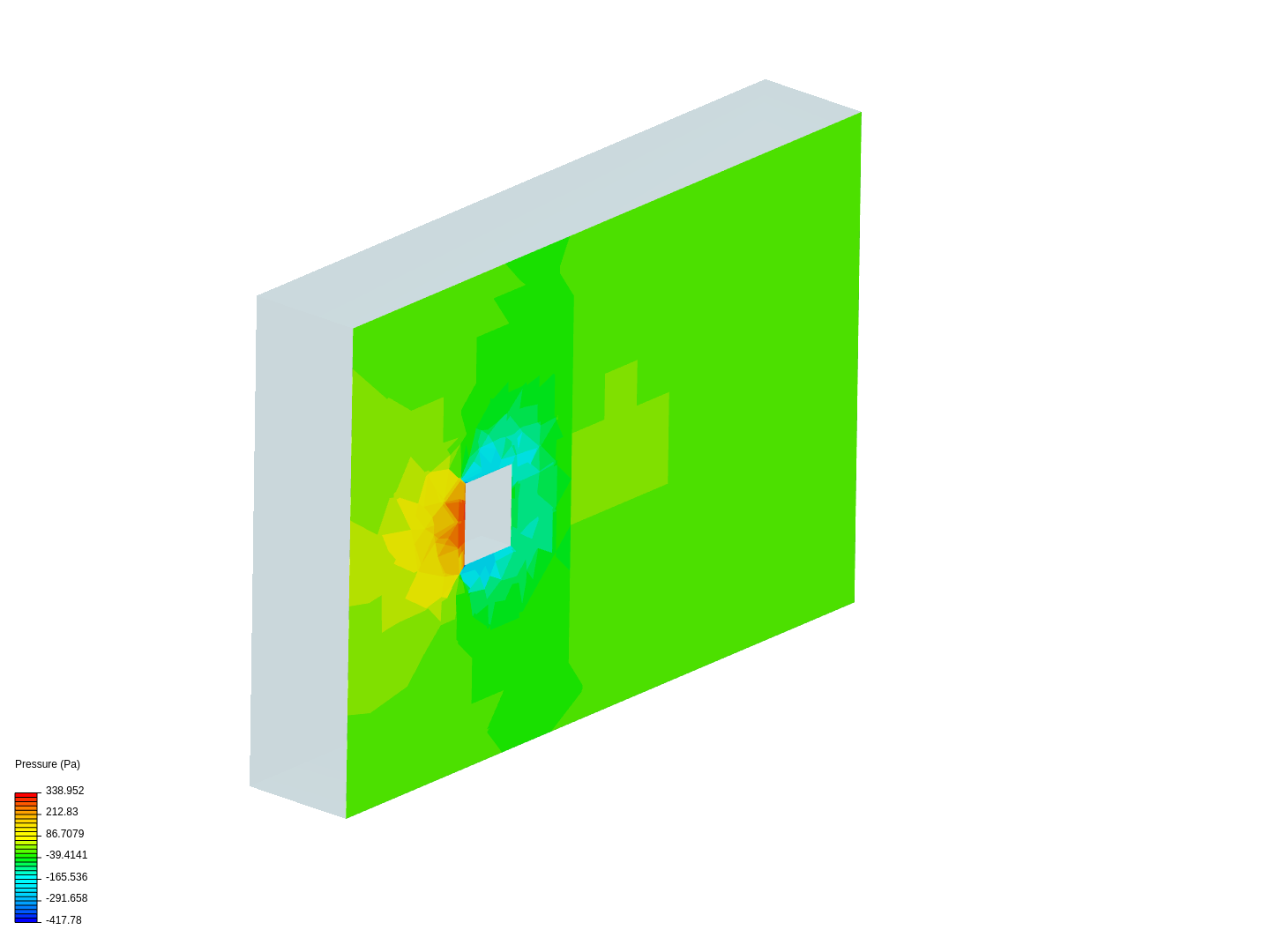 Simple cube flow simulation image