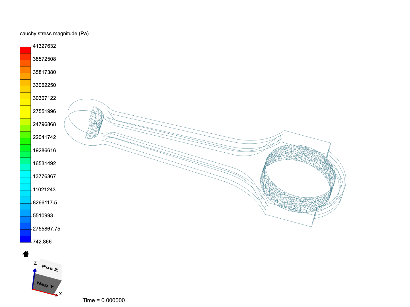 Tutorial 1: Connecting rod stress analysis image