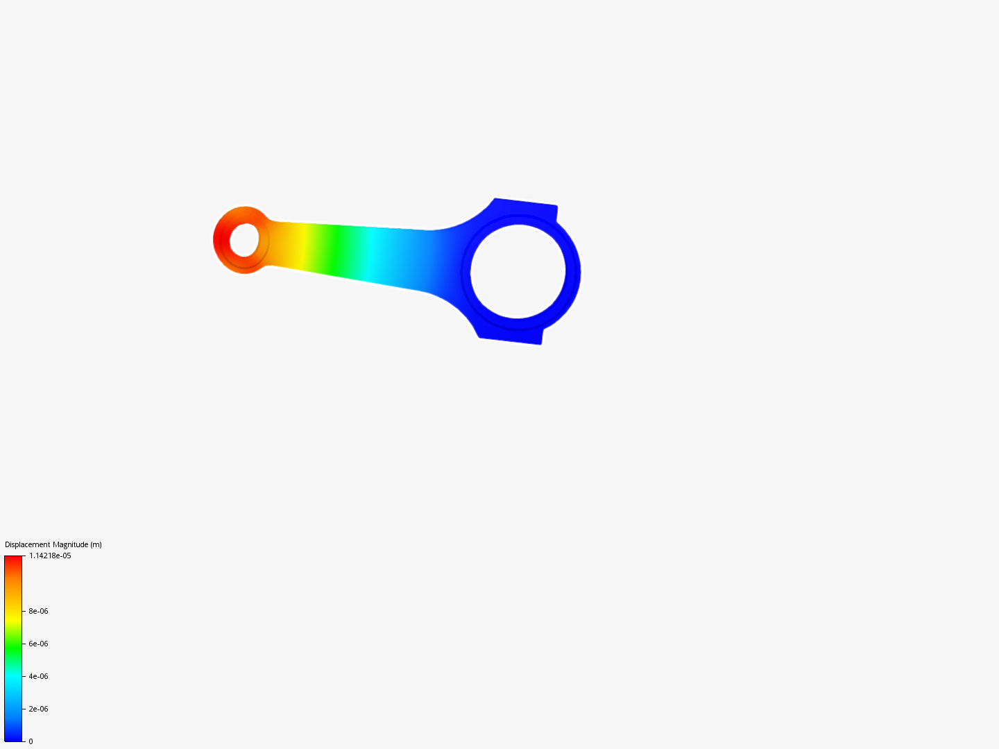 Connecting rod stress analysis image