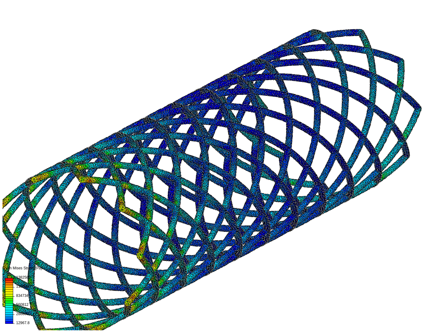 Stent FEA image