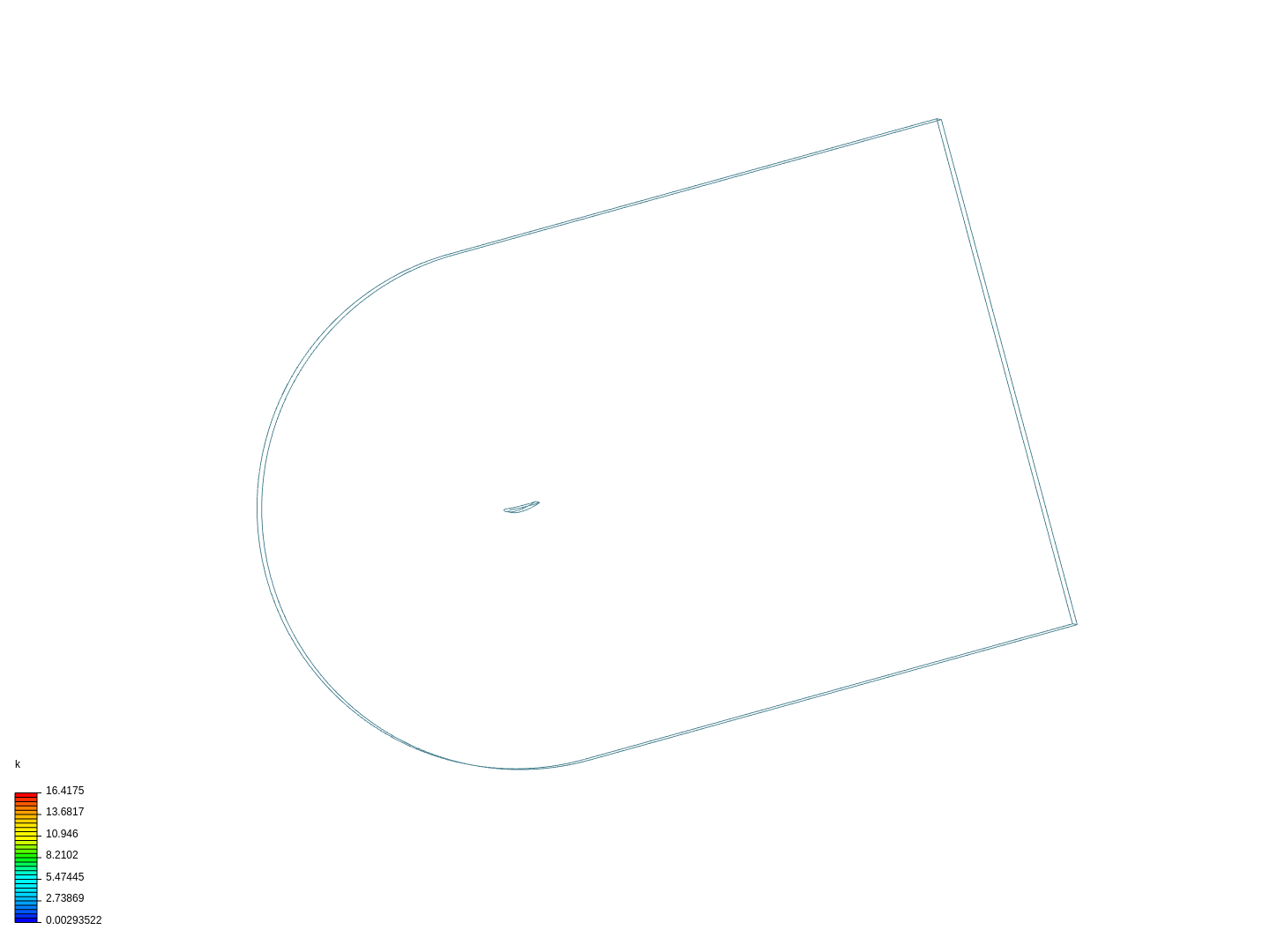 Incompressible airfoil simulation image