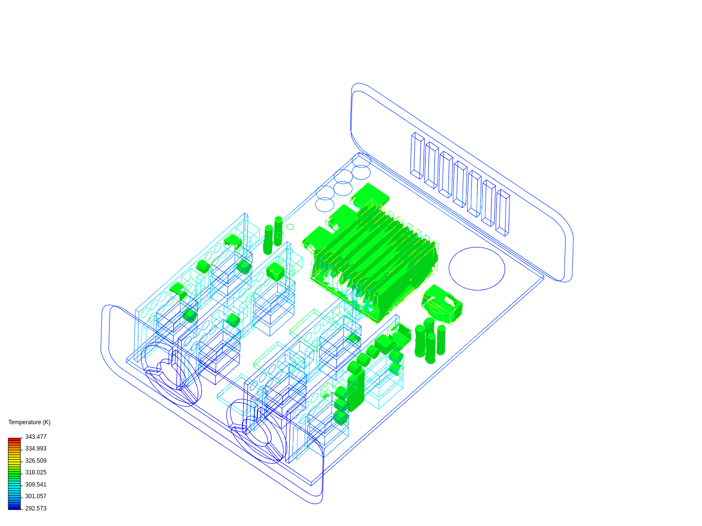 Electronics Cooling CHT demo image