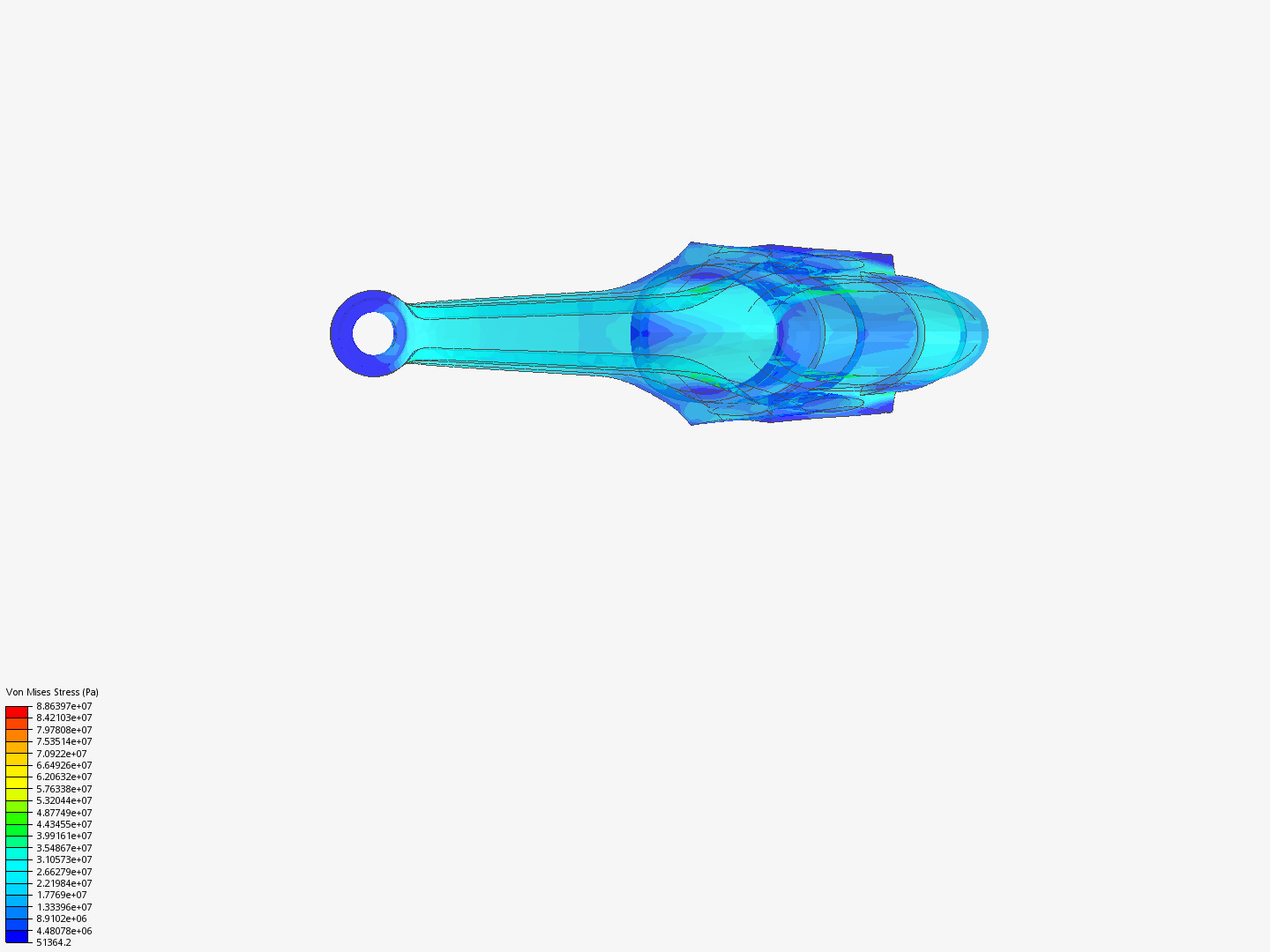 Tutorial 1: Connecting rod stress analysis image