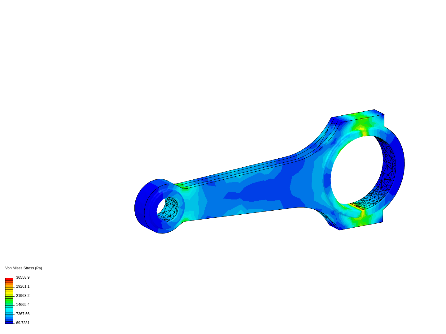 Tutorial 1: Connecting rod stress analysis image