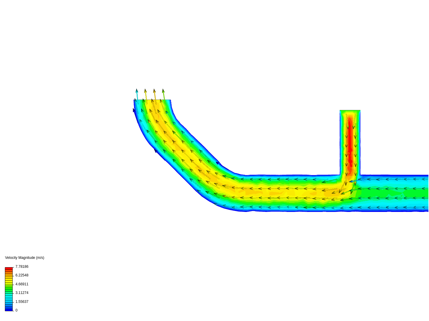 Pipe junction flow image