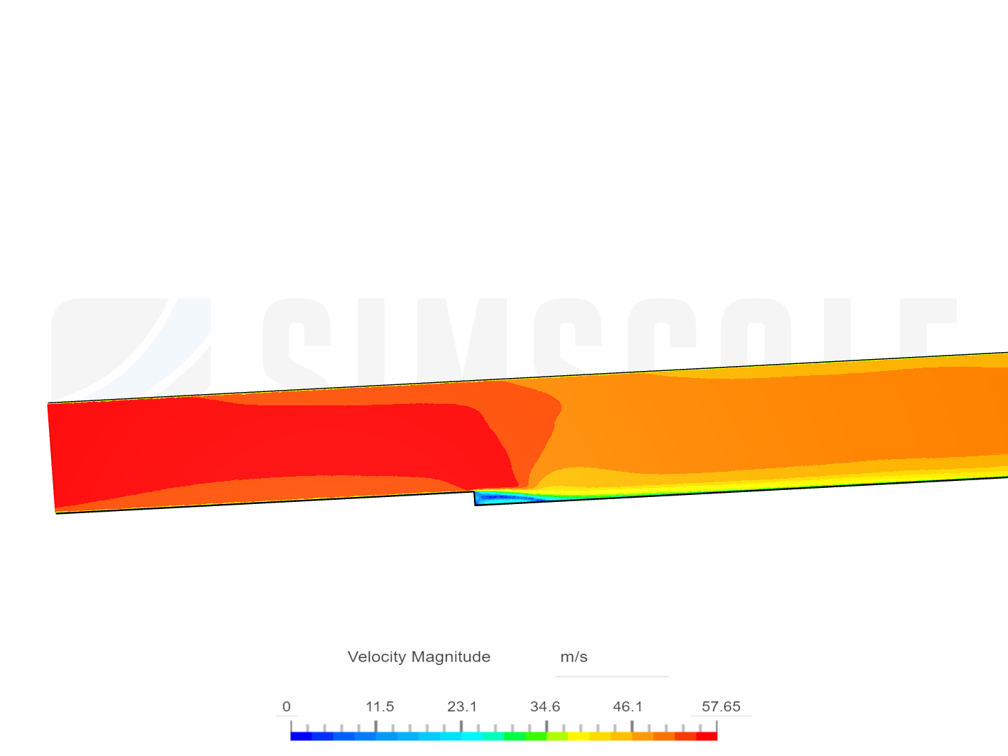 Turbulent step flow image