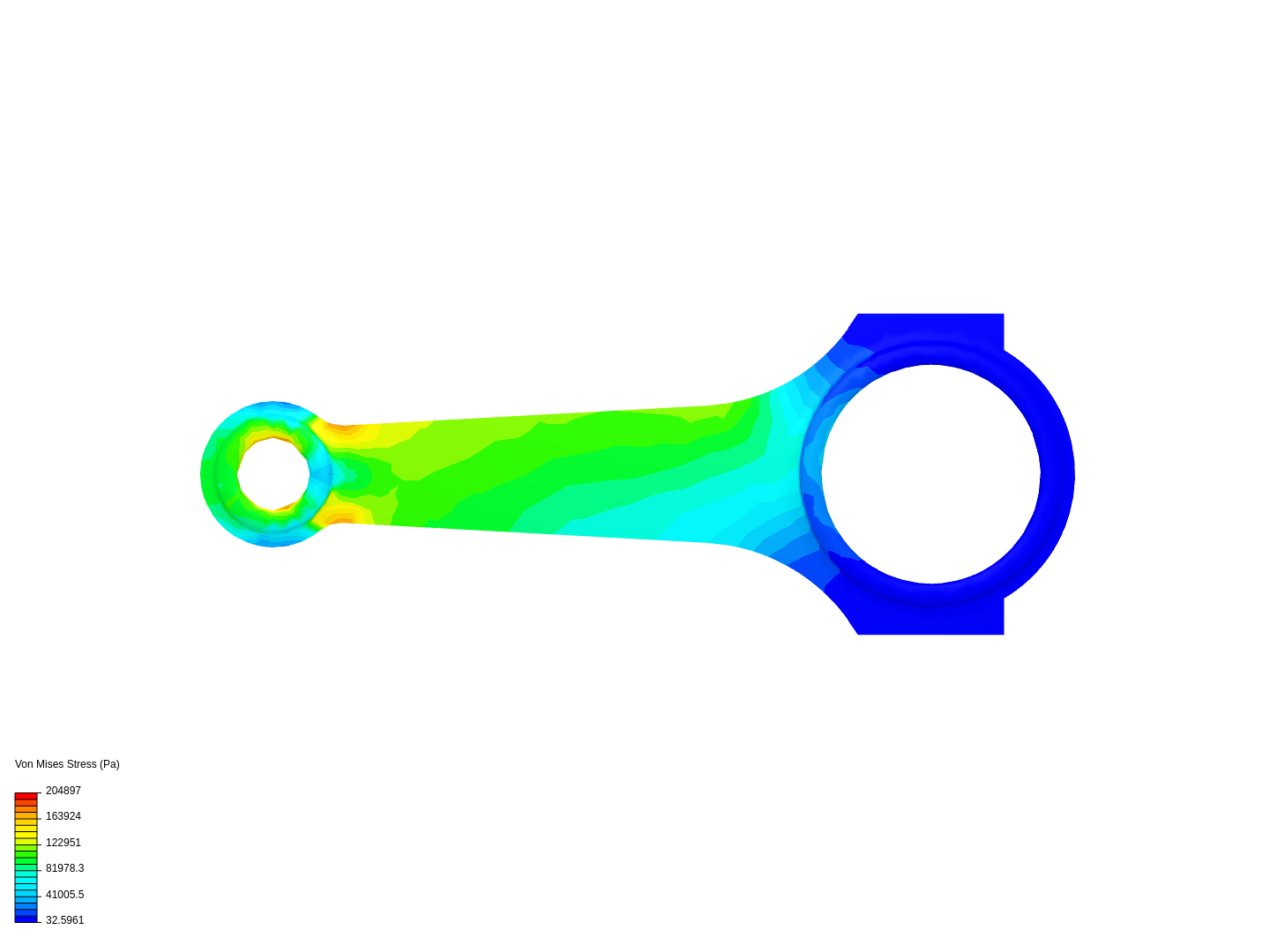 Tutorial 1: Connecting rod stress analysis image