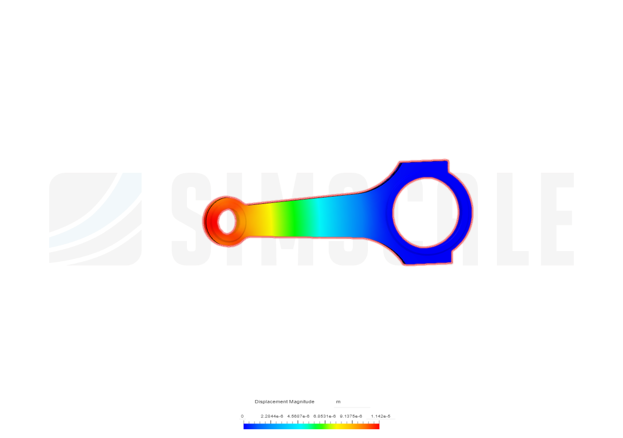 Connecting rod stress analysis image