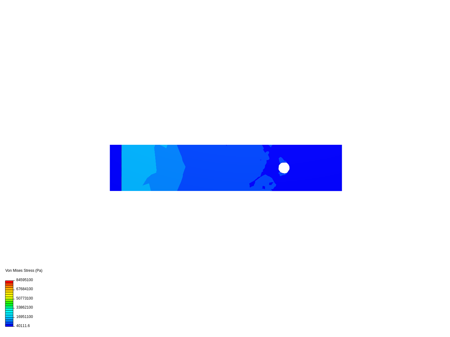 L - bracket stress analysis image