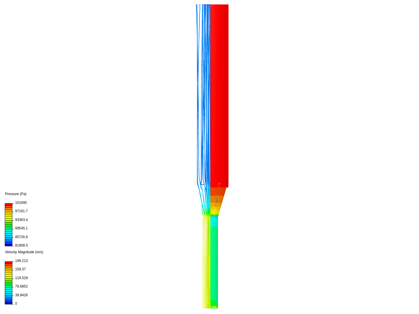 Fins and annulus in an expanding tube image