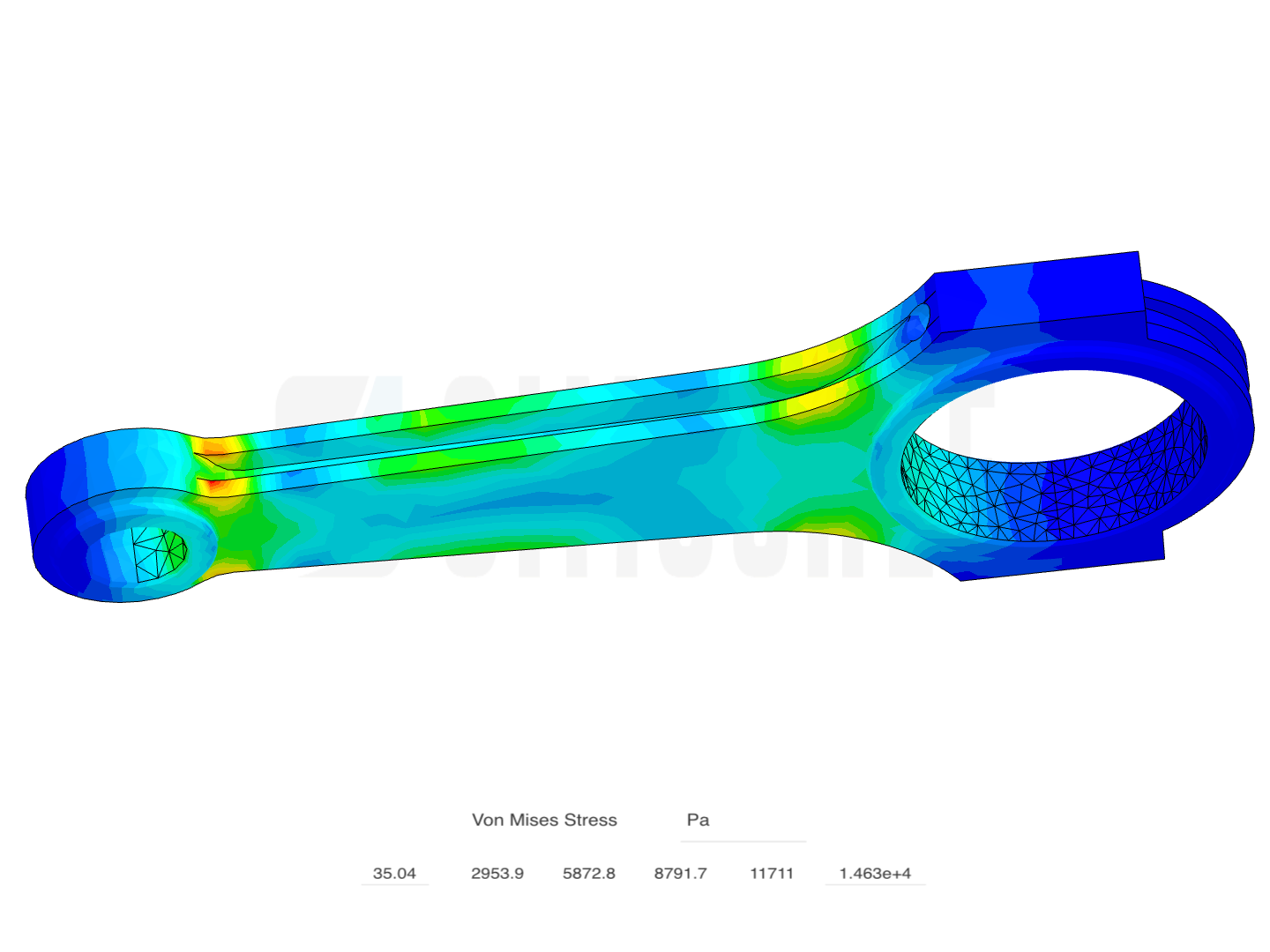 Tutorial 1: Connecting rod stress analysis image