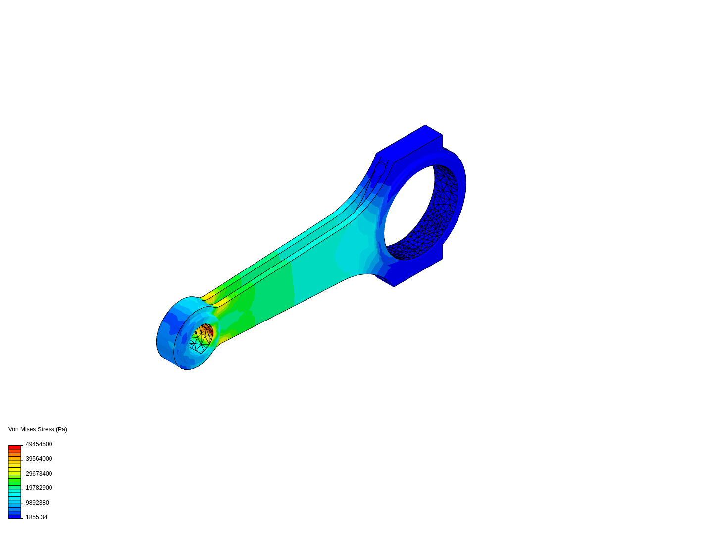 Tutorial 1: Connecting rod stress analysis image