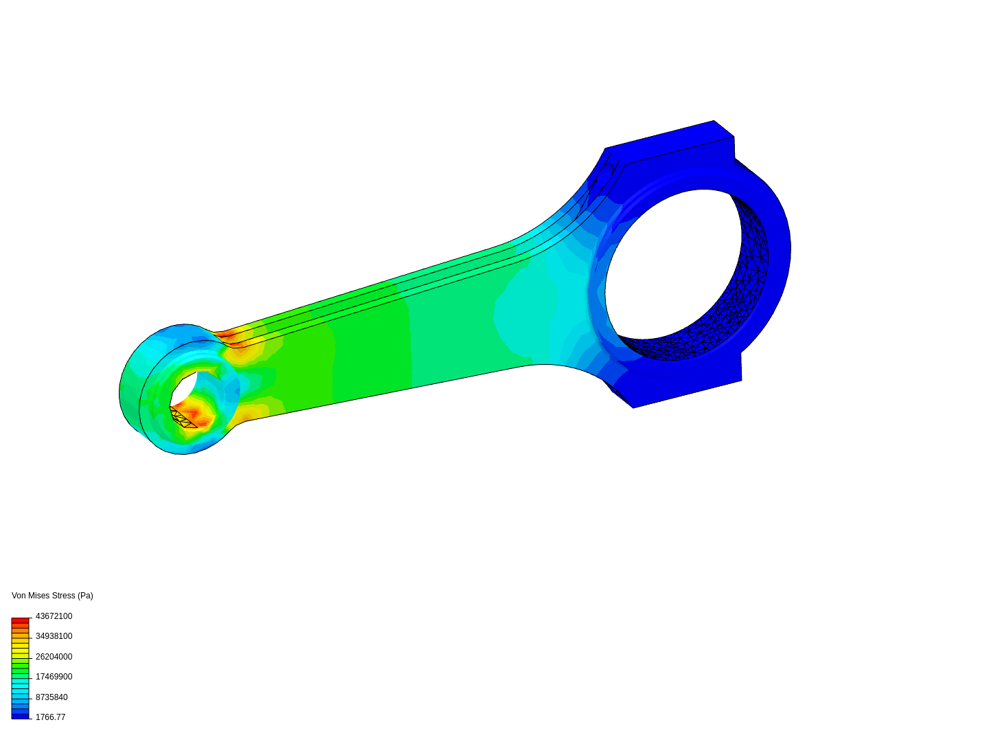 Tutorial 1: Connecting rod stress analysis image