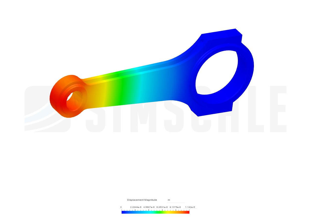 Connecting rod stress analysis image