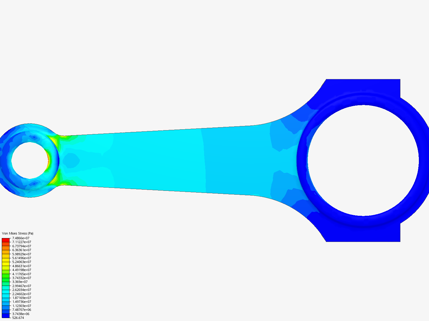 Tutorial 1: Connecting rod stress analysis image